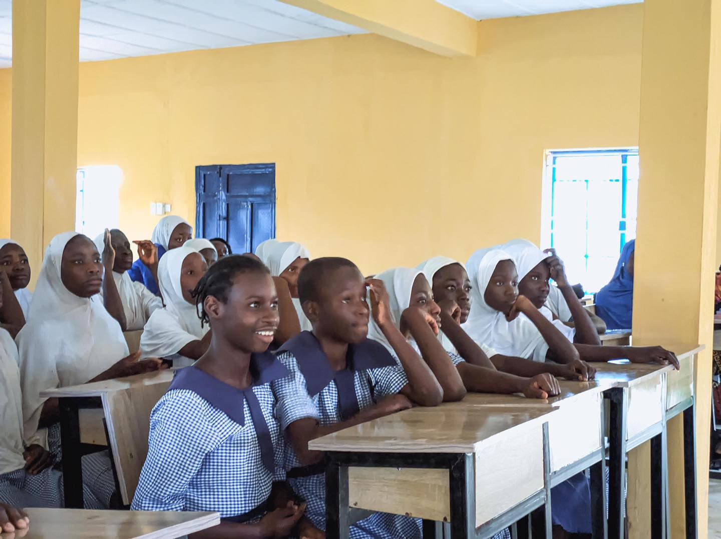 Deaf girls participating in a TIDI classroom session in Ilorin